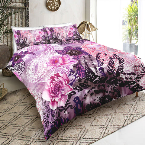 Image of Floral Paisley Bedding Set - Beddingify