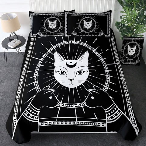 Image of Spiritual Leader Cat Bedding Set - Beddingify