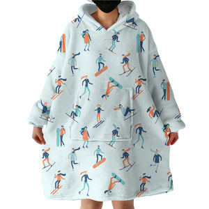 Winter Sports SWLF0535 Hoodie Wearable Blanket