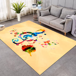 Colorful Treble Clef SW1374 Rug