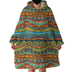 Stylized Lines SWLF1823 Hoodie Wearable Blanket