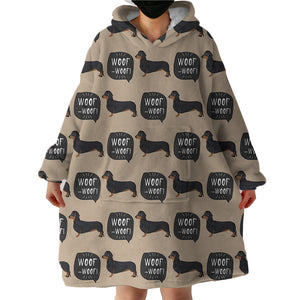 Woof Woof SWLF2477 Hoodie Wearable Blanket