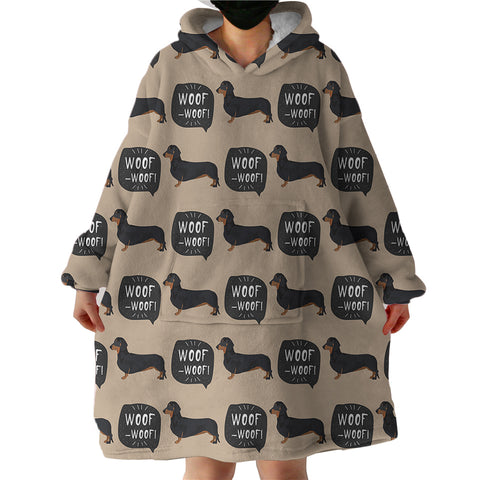 Image of Woof Woof SWLF2477 Hoodie Wearable Blanket