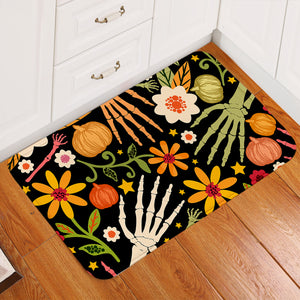 Skelly Hands & Plants Door Mat