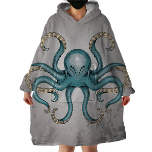 Angry Octopus SWLF0081 Hoodie Wearable Blanket