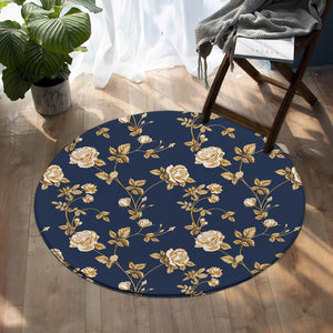 Golden Roses SW1504 Round Rug