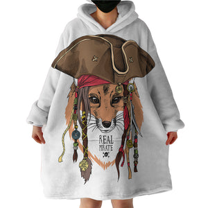 Real Pirate Fox SWLF2702 Hoodie Wearable Blanket