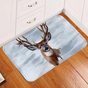 Antlers Hazy Door Mat