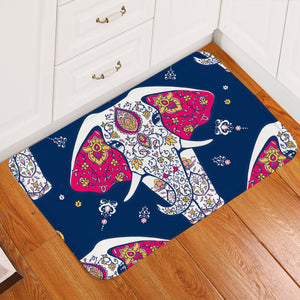 Ritual Elephant Decorated Door Mat