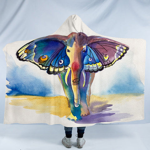 Image of Illusion Elephant SW1109 Hooded Blanket