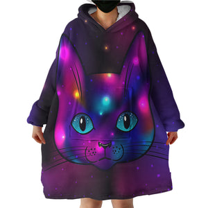 Mystique Cat SWLF1744 Hoodie Wearable Blanket