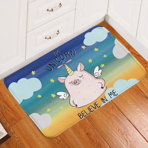 Piggy Unicorn Door Mat