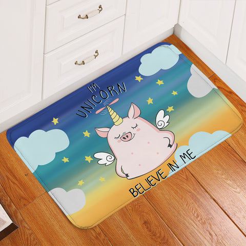 Image of Piggy Unicorn Door Mat