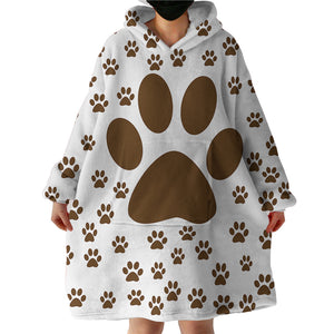 Paw Patterns SWLF2857 Hoodie Wearable Blanket