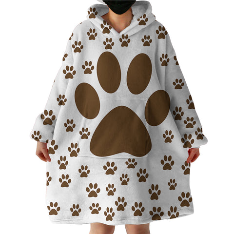 Image of Paw Patterns SWLF2857 Hoodie Wearable Blanket