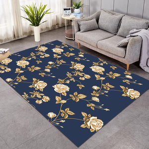 Golden Roses Navy SW1504 Rug