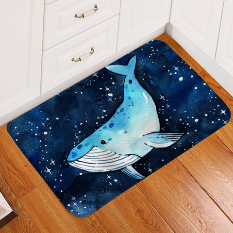 Image of Blue Whale Space Door Mat