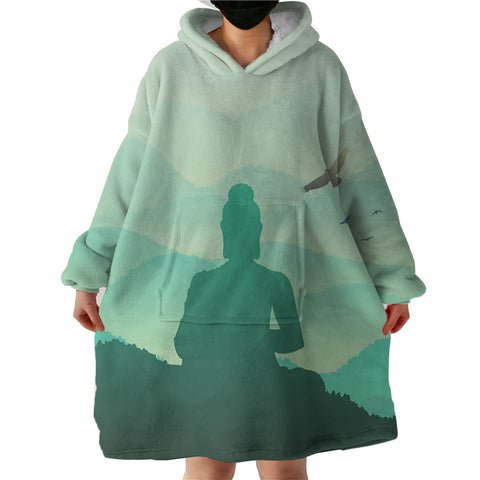 Image of Zen Buddha SWLF2340 Hoodie Wearable Blanket