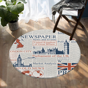 British News SW1508 Round Rug