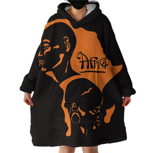 Africa SWLF0293 Hoodie Wearable Blanket