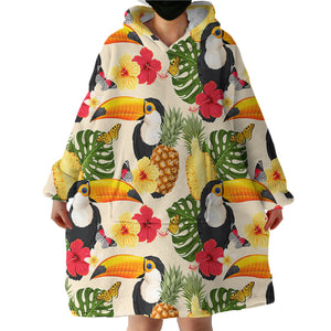 Tropical Toucan SWLF0303 Hoodie Wearable Blanket