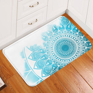 Turquoise Mandala Door Mat