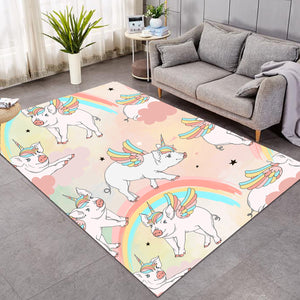 Rainbow Piggy Pink SW0011 Rug