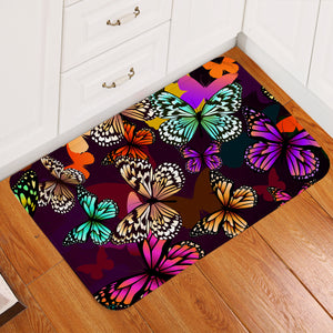 Beautiful Camouflage Butterflies Door Mat