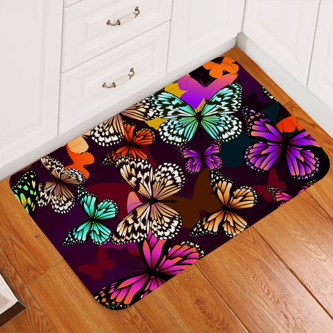 Image of Beautiful Camouflage Butterflies Door Mat