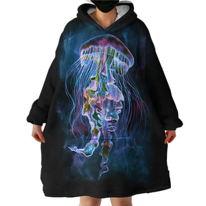 Giant Jellyfish SWLF0987 Hoodie Wearable Blanket