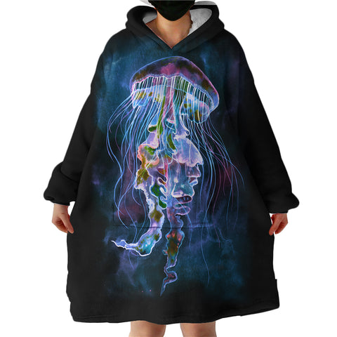 Image of Giant Jellyfish SWLF0987 Hoodie Wearable Blanket