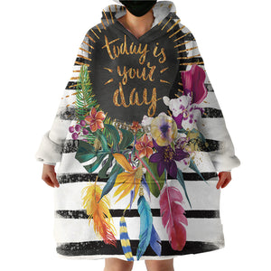 Birthday Card SWLF0027 Hoodie Wearable Blanket