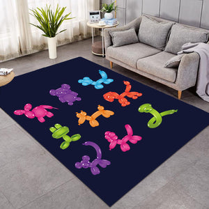 Balloon Animals Black SW0020 Rug