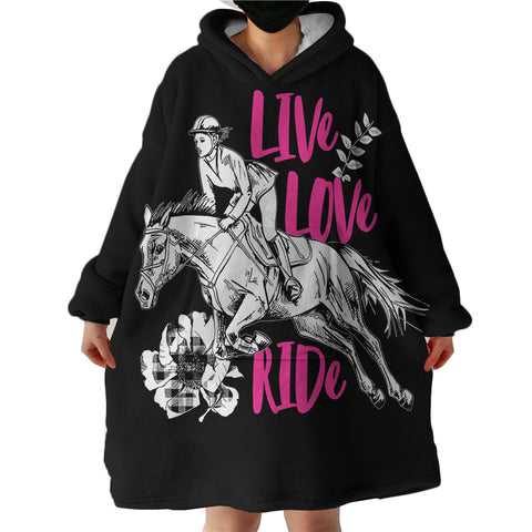 Image of Live Love Ride SWLF2403 Hoodie Wearable Blanket