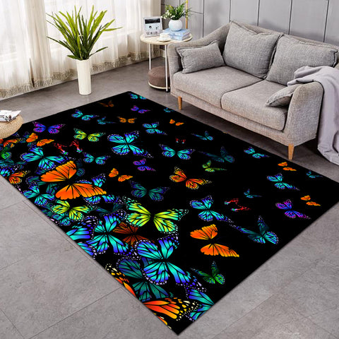 Image of Bioluminescence Butterflies SW1554 Rug
