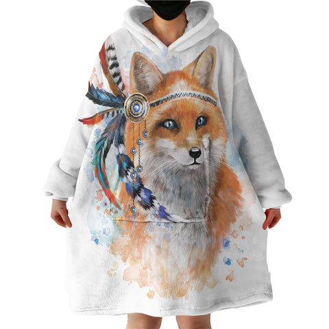 Image of Tribal Wolf SWLF0028 Hoodie Wearable Blanket