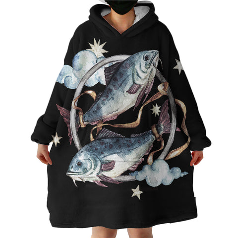 Image of Pisces SWLF1749 Hoodie Wearable Blanket