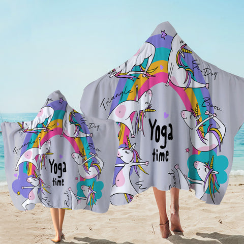 Image of Yoga Unicorn Hooded Towel
