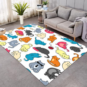 Colored Cat Patterns SW0093 Rug