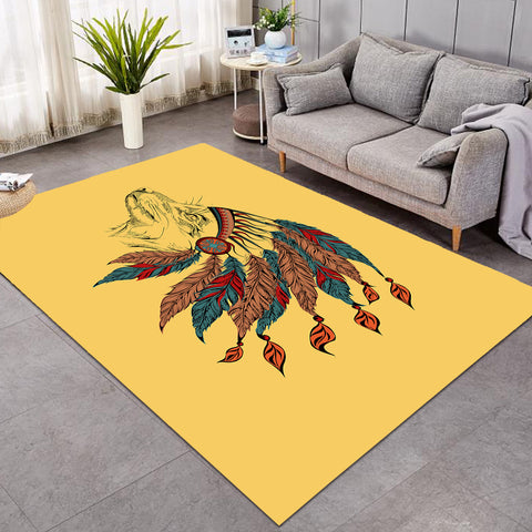 Image of Native American Style Dog SW0830 Rug