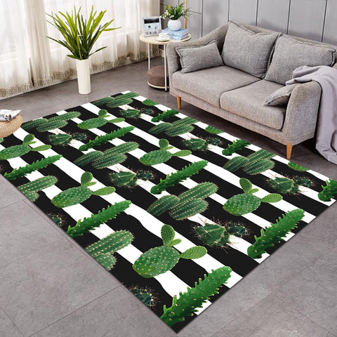 Image of Cacti Patterns Stripes SW0511 Rug