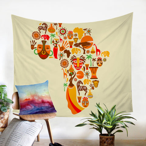 Image of Africa Icons SW0826 Tapestry