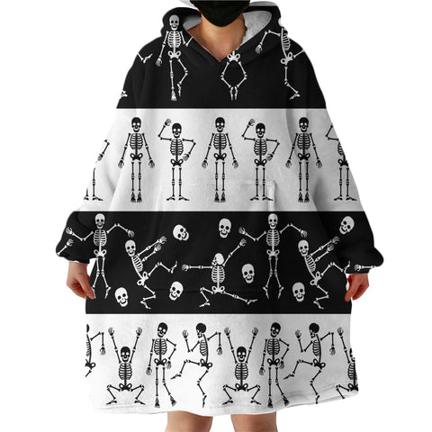 Image of Dancing Skellies SWLF1888 Hoodie Wearable Blanket