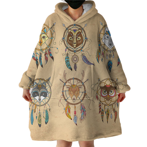 Image of Animal Dream Catchers SWLF2333 Hoodie Wearable Blanket