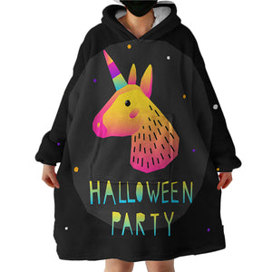 Halloween Party SWLF1753 Hoodie Wearable Blanket