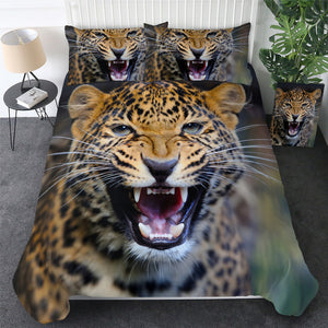 3D Cheetah Mugshot Bedding Set - Beddingify