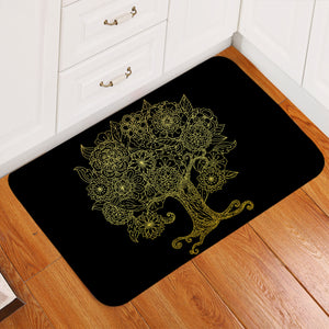 Tree Of Line Black Door Mat