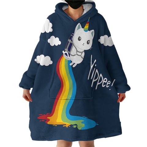 Image of Yippe Cat SWLF0066 Hoodie Wearable Blanket