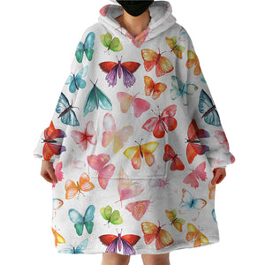 Butterflies SWLF2029 Hoodie Wearable Blanket