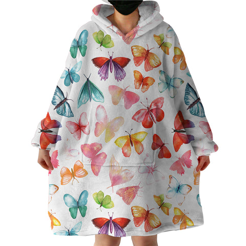 Image of Butterflies SWLF2029 Hoodie Wearable Blanket